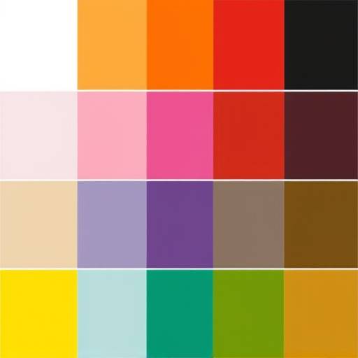 Muestra de diferentes combinaciones de colores de alto contraste